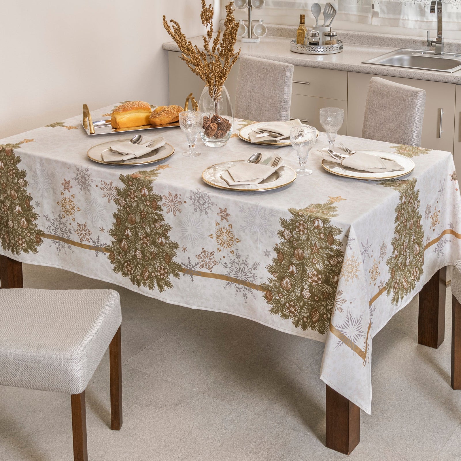 Mantel Blanca Navidad