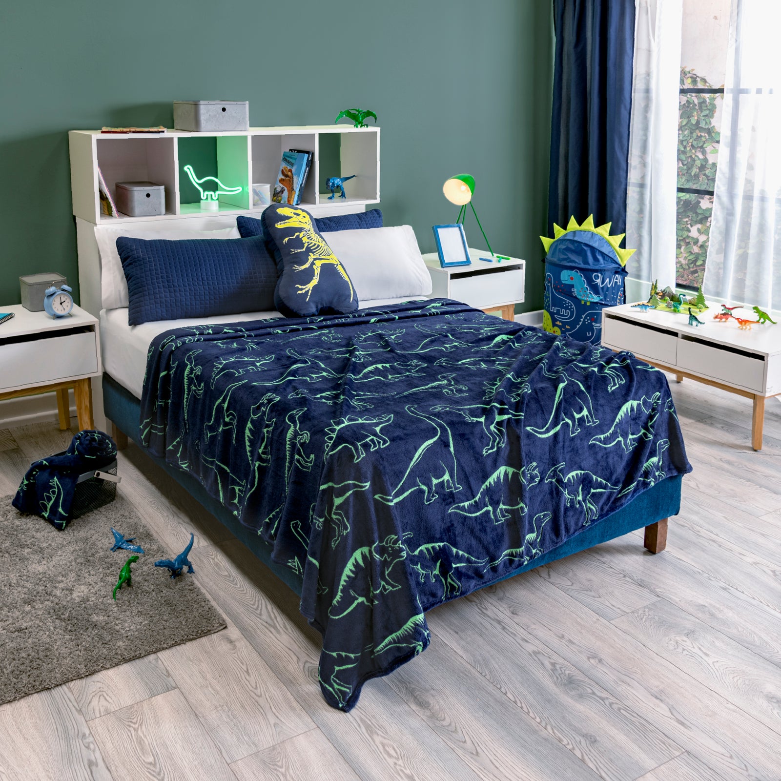 Cobija Ligera Dinosaurios QUEEN SIZE/DOBLE XL