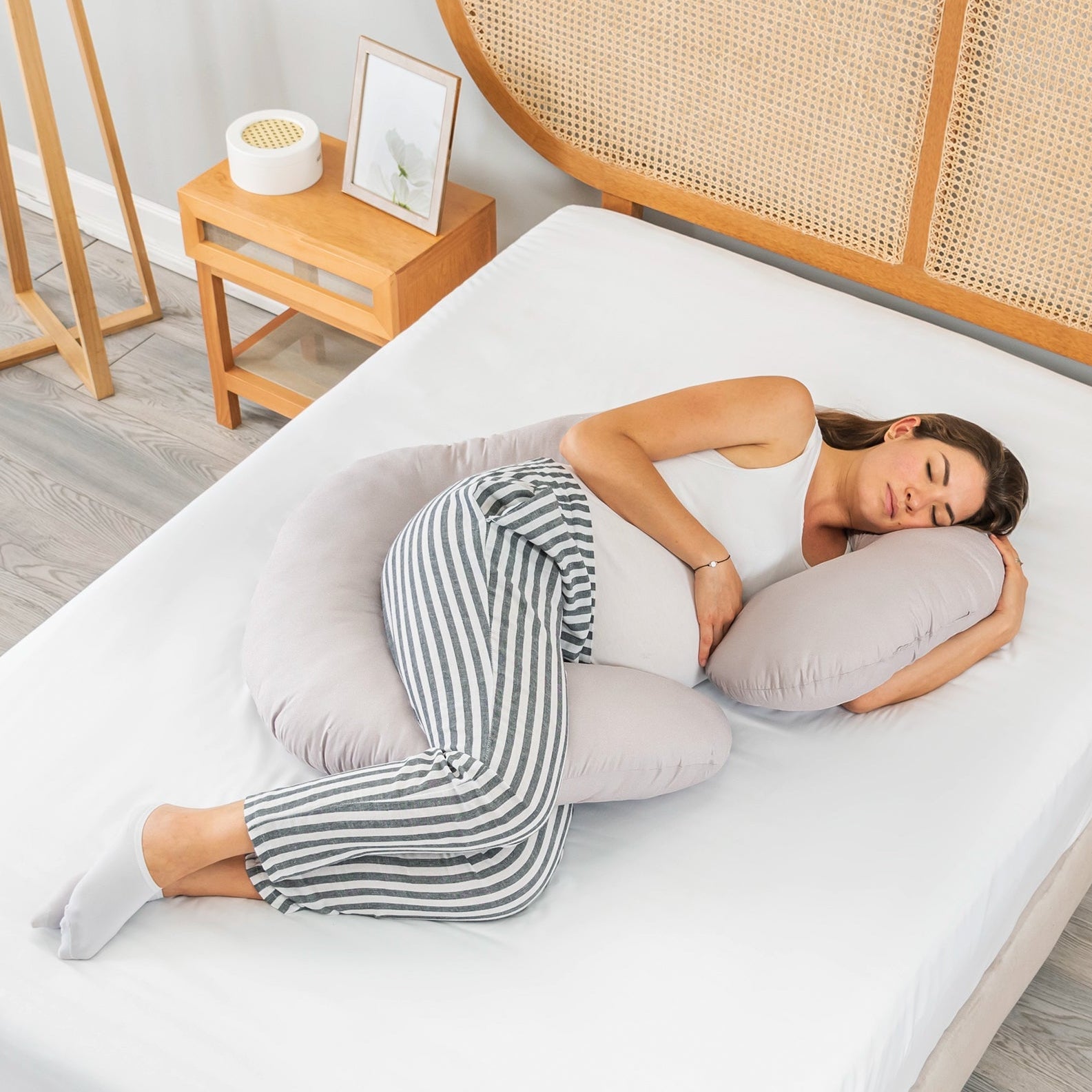 Almohada Body Comfort Washed Gris UNI