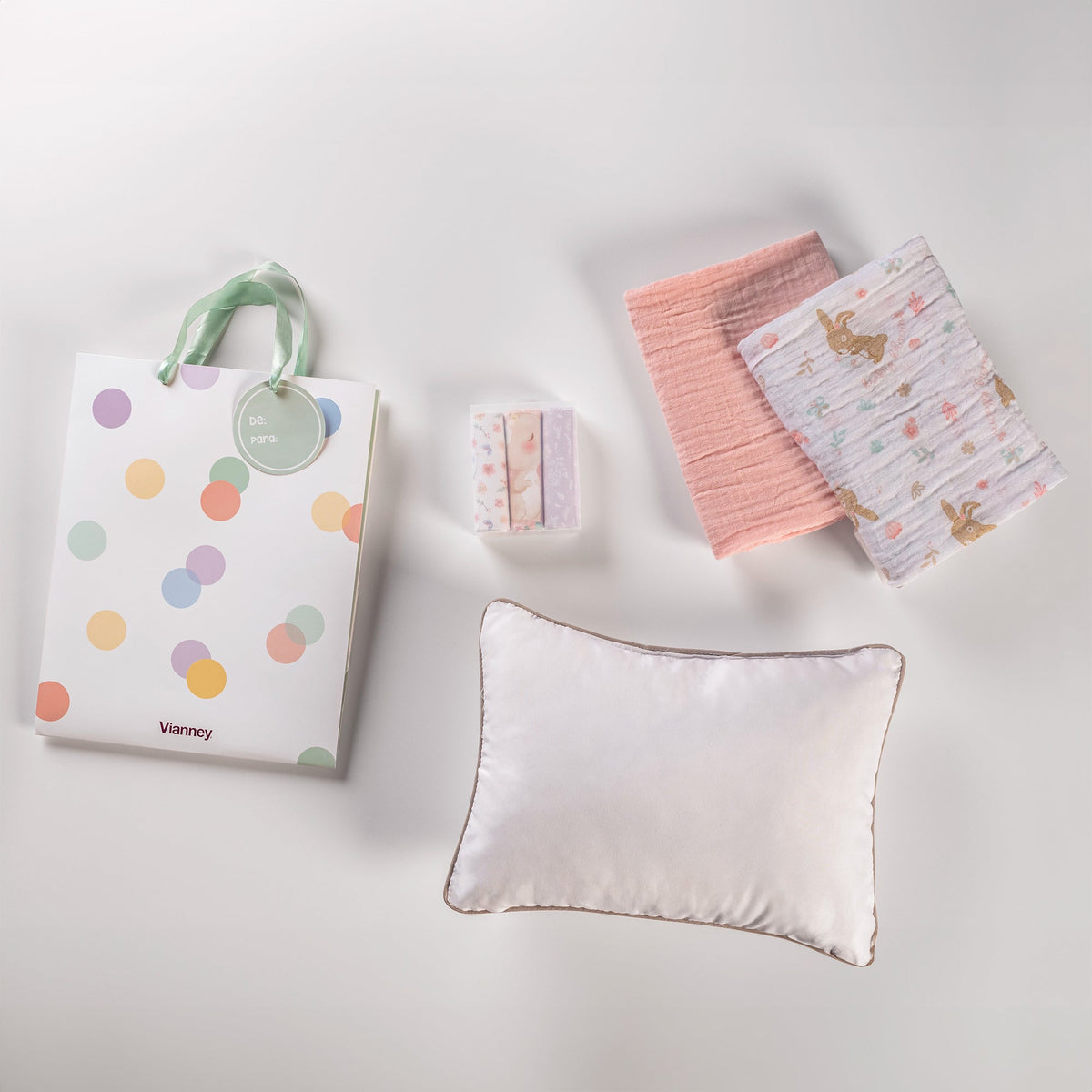 Kit De Regalo Muselina Conejitas UNI