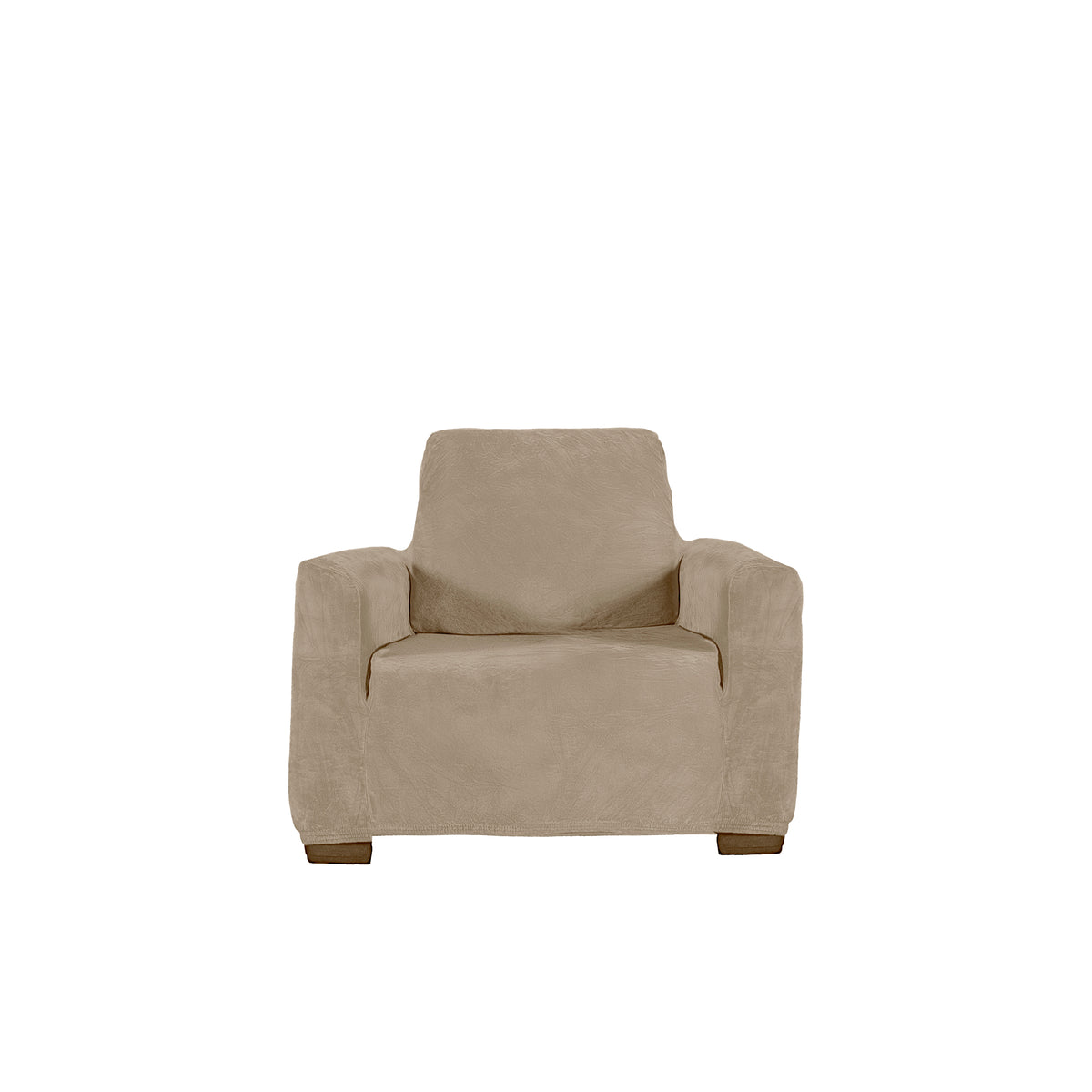 Funda De Sillón Niza Velvet Latte 1 PUESTO