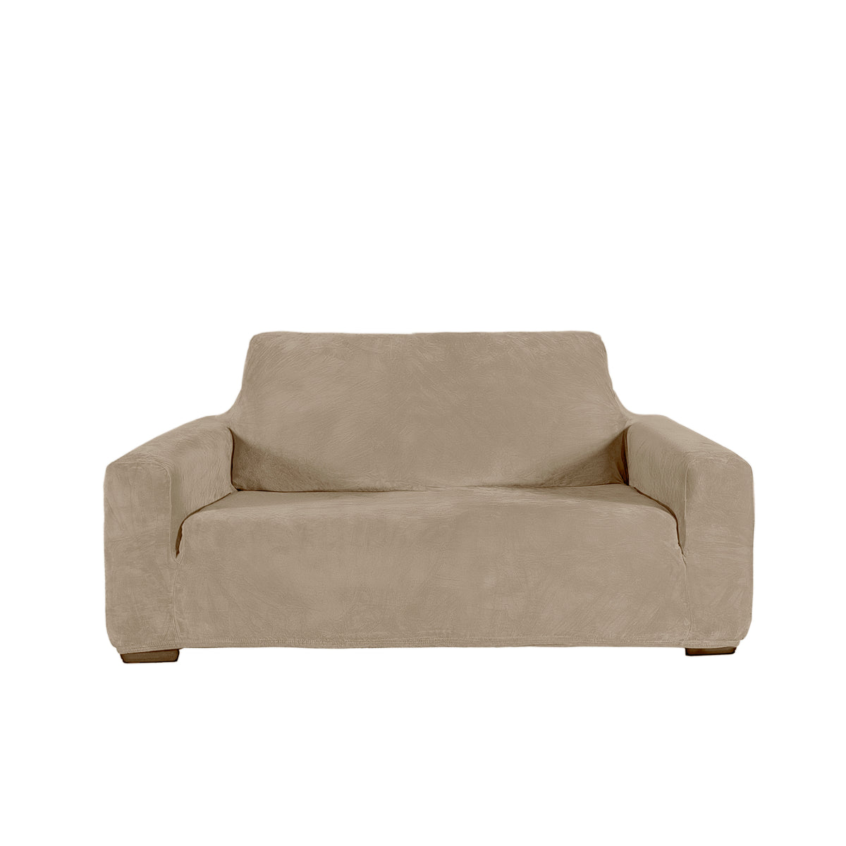 Funda De Sillón Niza Velvet Latte 2 PUESTOS