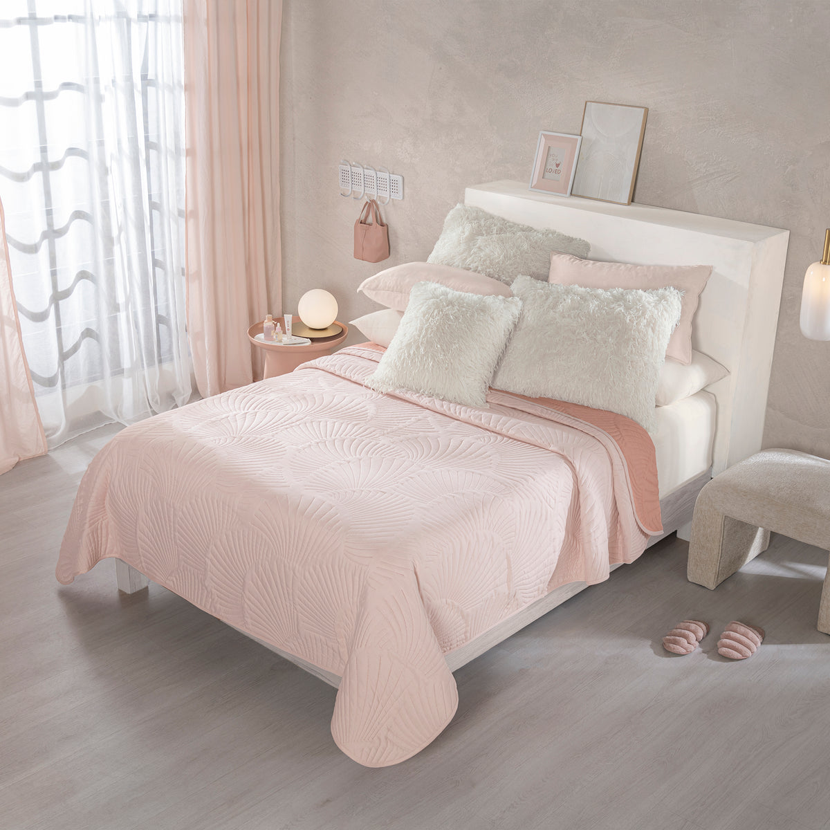 Cubrelecho Novo Sweet Pink KING SIZE