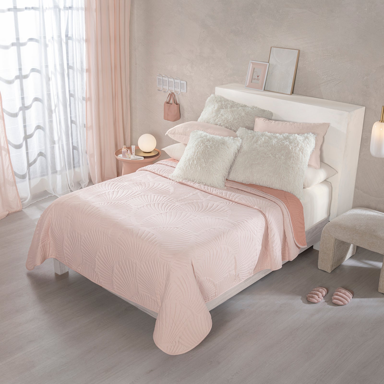 Cubrelecho Novo Sweet Pink KING SIZE