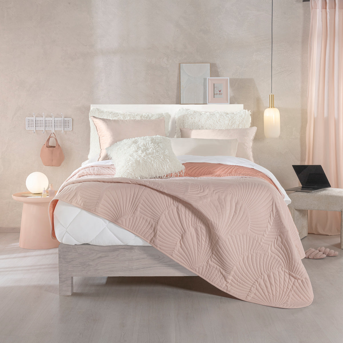 Cubrelecho Novo Sweet Pink KING SIZE