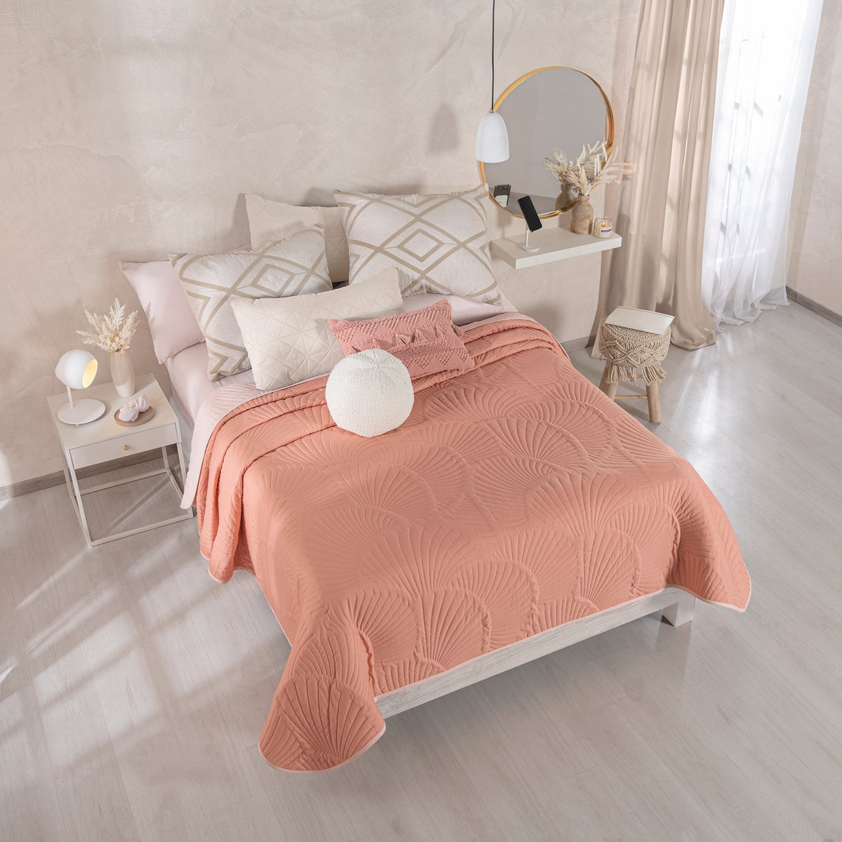 Cubrelecho Novo Sweet Pink KING SIZE