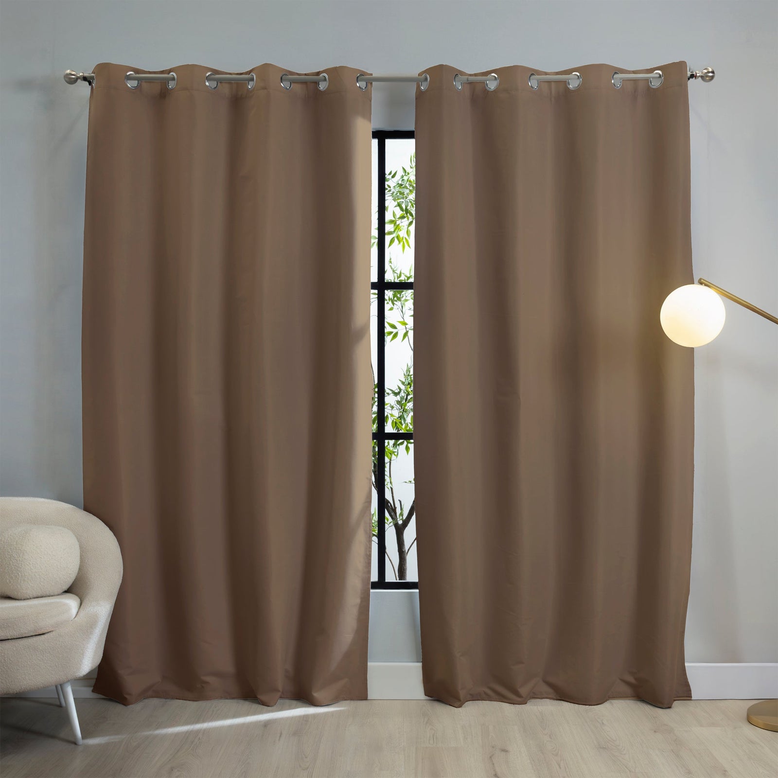 Cortinas Catania Moka LARGA