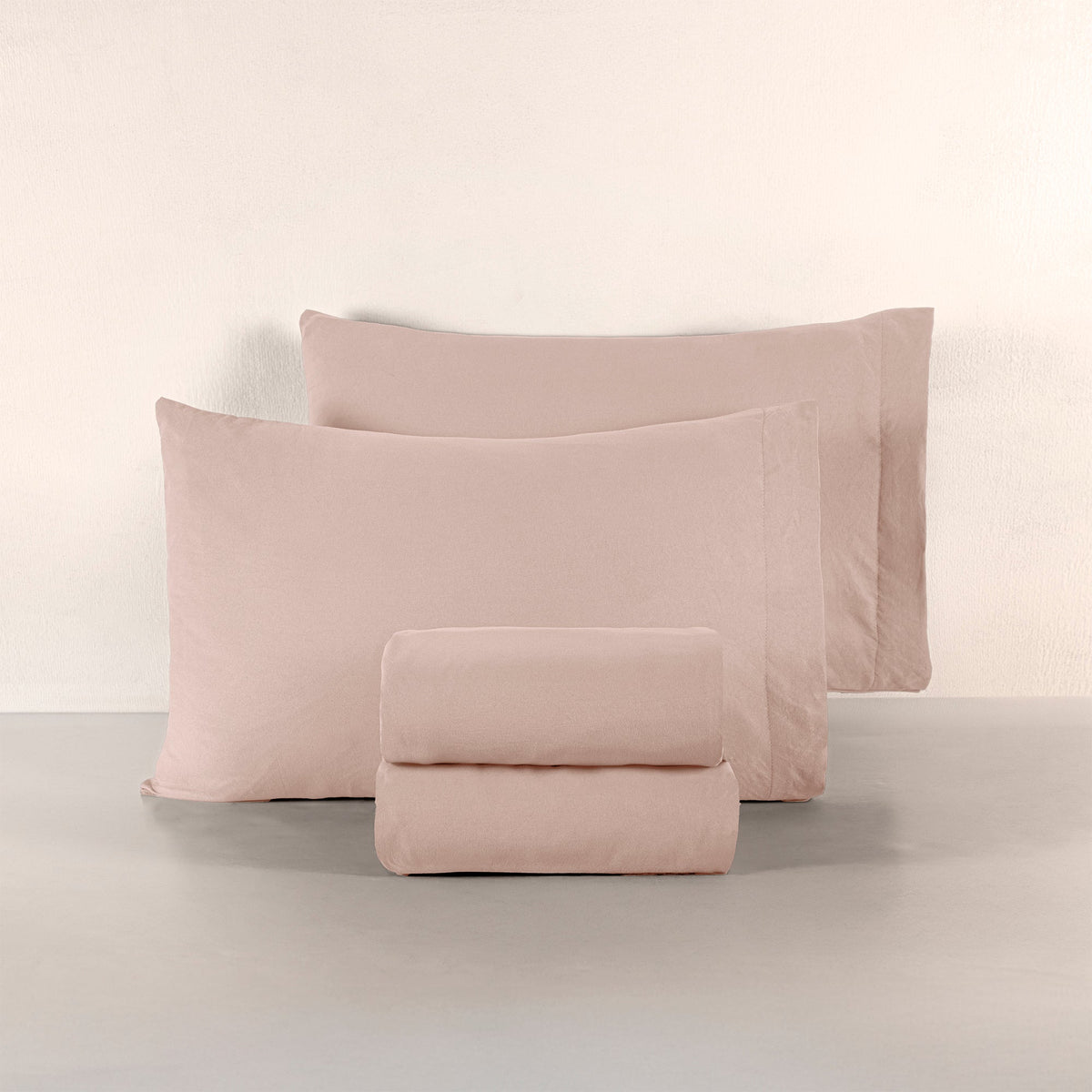 Sábanas Viasoft Washed Rosa MAT