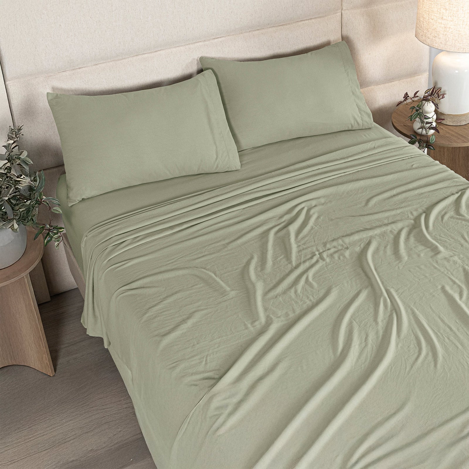 Sábanas Viasoft Washed Matcha MAT